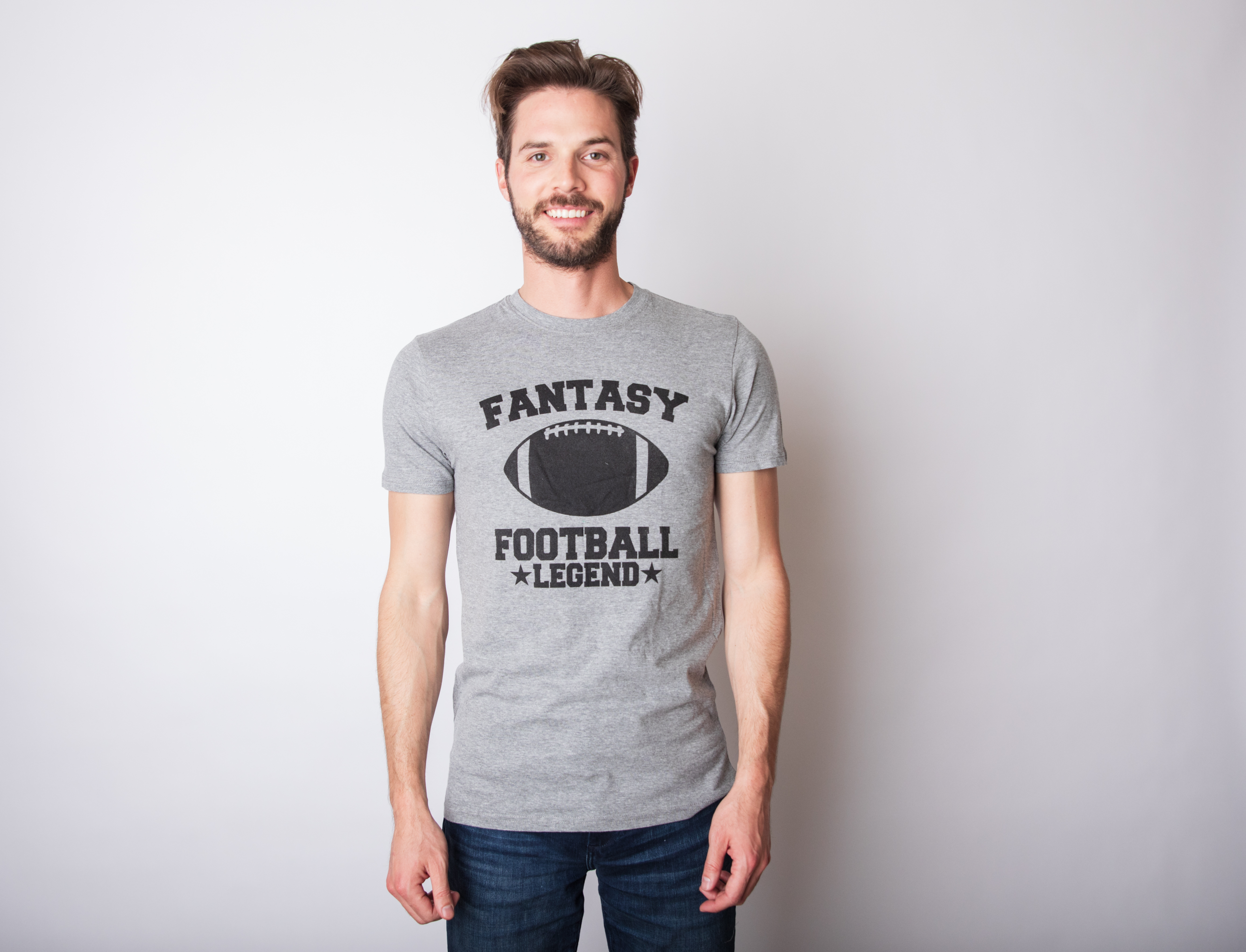 Mens Fantasy Football Legend Funny T shirt Season Novelty Graphic Dad Gameday Graphic Tees - image 2 of 10