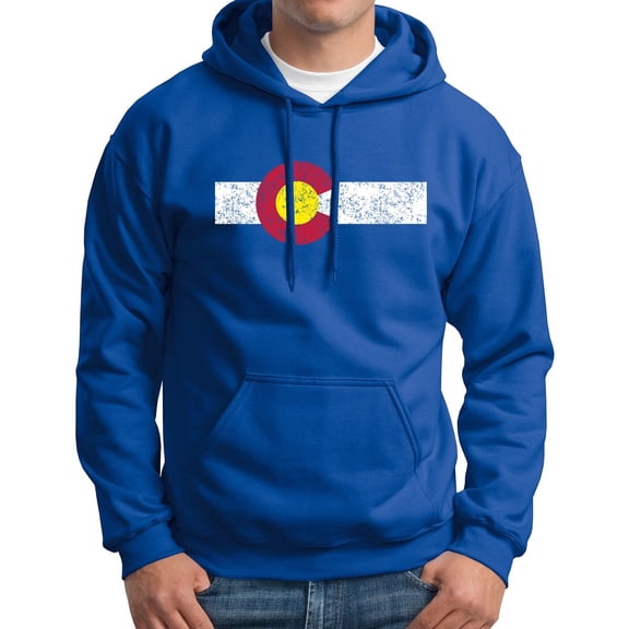 Colorado State Flag Distressed Hoodie
