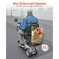 thumbnail image 3 of VEVOR Scooter Rear Basket Heavy Duty Mobility Basket with Handle 1 in Receiver, 3 of 9