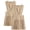 Khaki, variant on Beverly Hills Polo Club Girls School Uniform Jumper Dress VNeck Sleeveless Pleated Dress 2 Pack