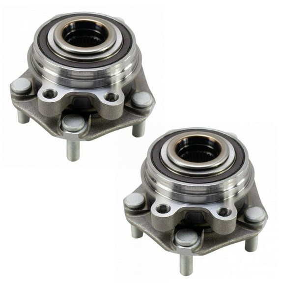 TRQ 2pc Front Wheel Bearing & Hub Assembly Set LH & RH Sides for Nissan Altima BHA30160