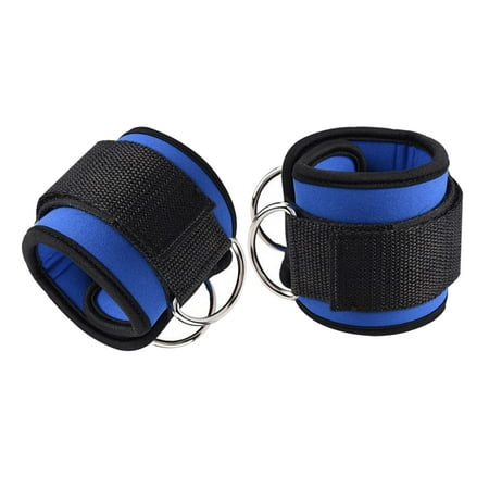1 Pair Exercise Adjustable Weightlifting Work Out Leg Extensions Blue