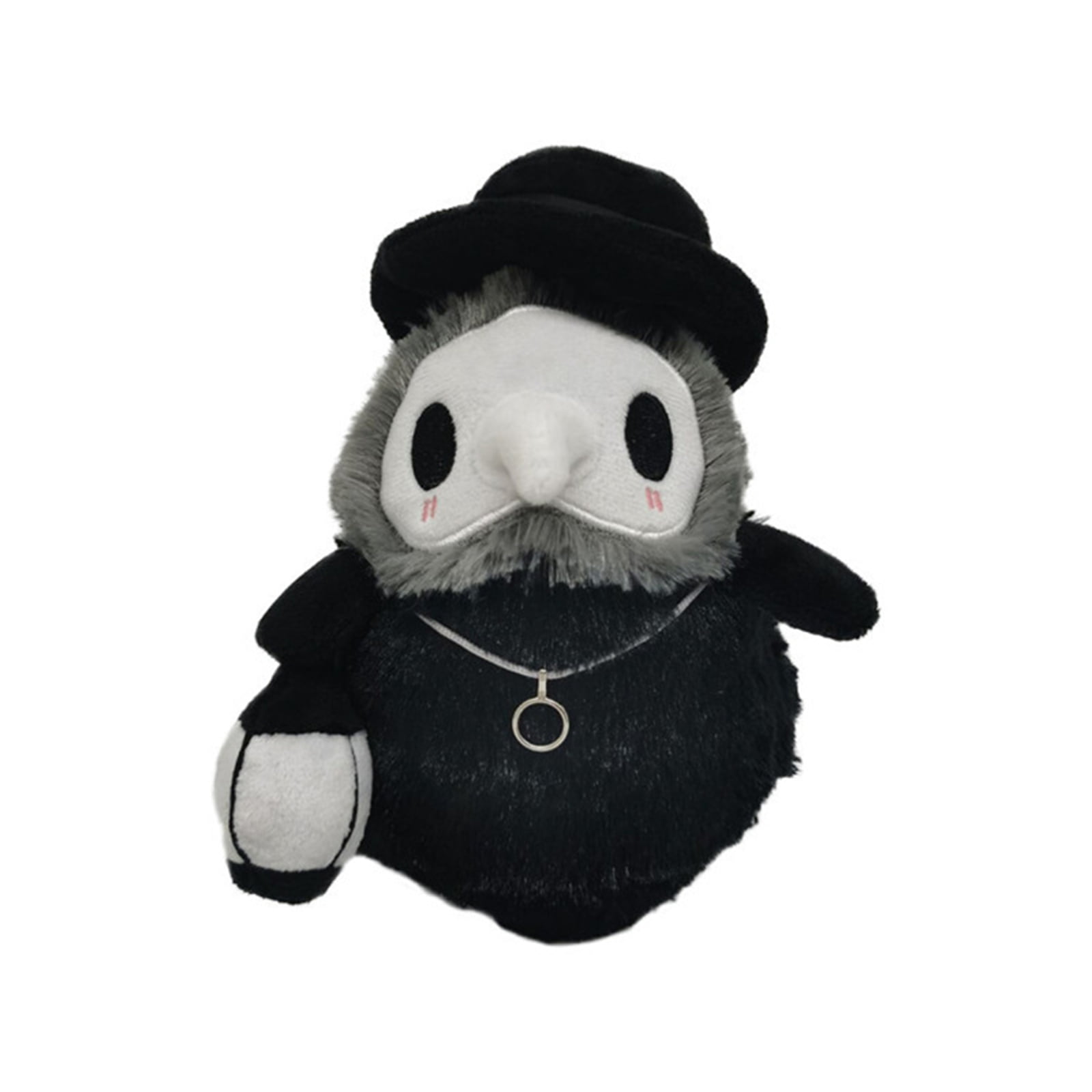 20cm Props Hand GLOW IN DARK Plague Doctor Toys Soft Plush Doll Halloween Gift 