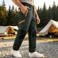 thumbnail image 2 of YABCSAZ Mens Softshell Hiking Pants Windproof Water Resistant Stretch Knee Reinforced Multi Pocket Cargo Pants Outdoor Work Pants Athletic Climbing Trousers for Men, 2 of 7
