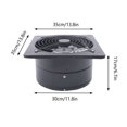 thumbnail image 2 of 12 Inch Wall-Mounted Exhaust Fan 125W Ventilation Extractor Fan, 2 of 12
