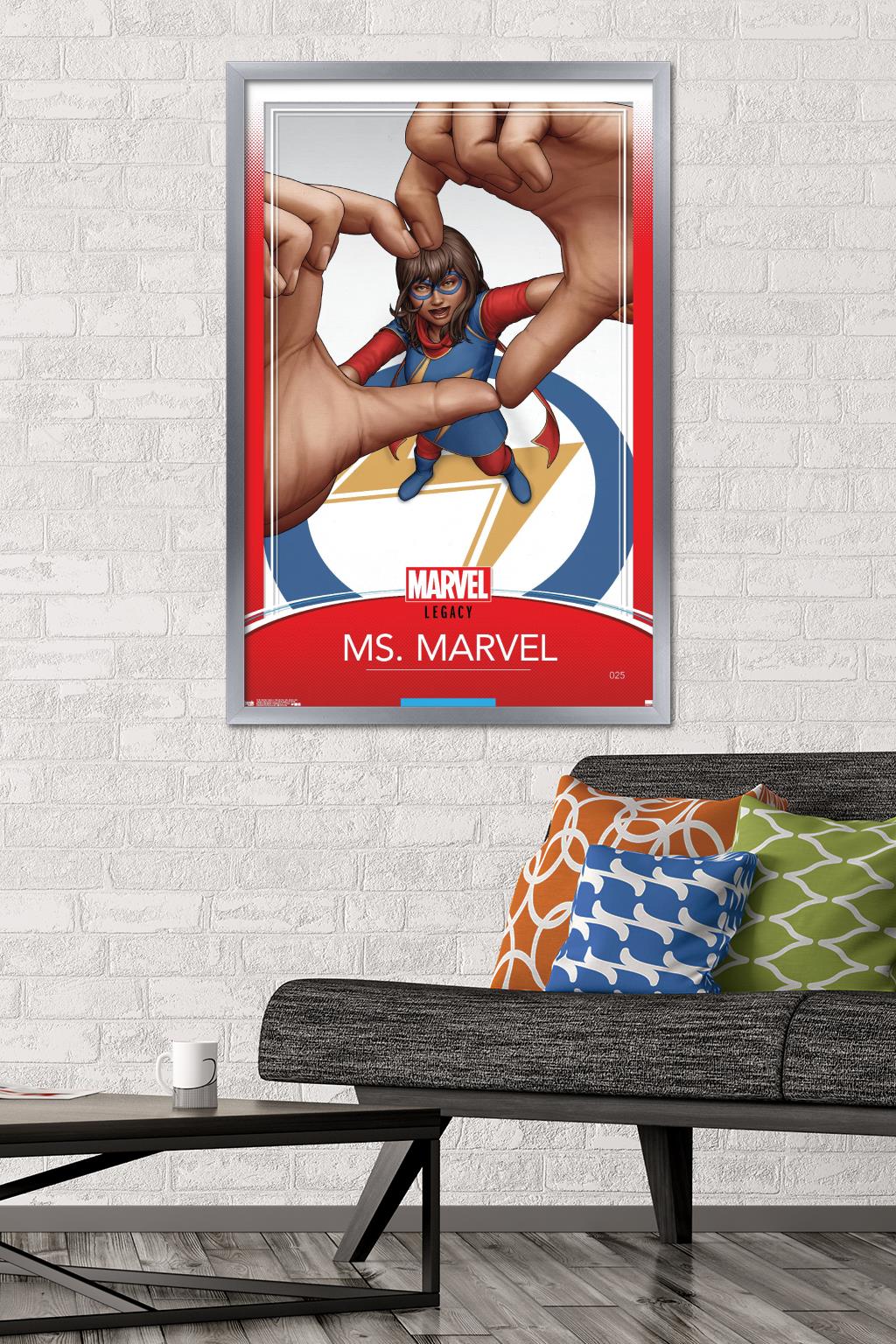 Marvel Comics - Ms. Marvel - Ms. Marvel #25 Wall Poster, 22.375" x 34" Framed