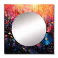 thumbnail image 2 of Designart "Rhapsodic Vinyl Record I" Music Multi-Color Large Square Mirror - Square Bedroom Mirror Printed Wall Decor - Modern Square Printed Wall Mirror Art, 2 of 5