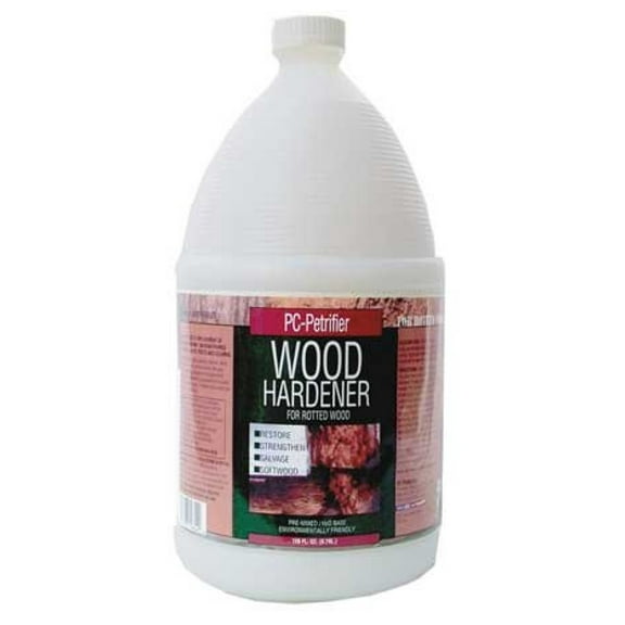 Wood Hardener, 1 gal, Milky White, Bottle