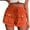Orange, variant on JHLZHS Women Linen Pants Women's Linen Shorts Casual Elastic Waist Rope Drawstring with Pockets Pull on Summer Beach Hem Pants Women's Linen Pants Linen Shorts for Women