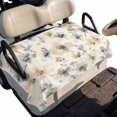 thumbnail image 2 of Beige Grey Spring Floral Golf Cart Seat Covers, Watercolor Summer Botanical Golf Cart Seat Towel Cover for 2/4 Seater Bench Seats, Breathable Washable Dust & Sun Protection Seats Blanket 51''x31'', 2 of 9
