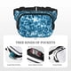 thumbnail image 5 of Fotbe Blue Tie Dye Cangurera Cuadrada con Estampado de Doble Capa, Bolsa de Cintura Ajustable Mini para Hombres y Mujeres, 5 of 9