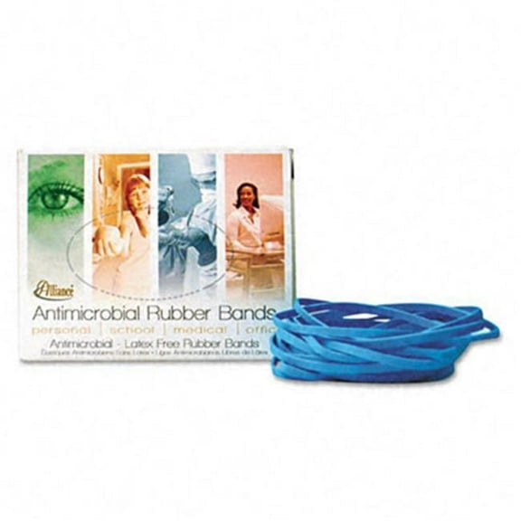 Alliance  protective Cyan Blue Rubber Bands  Size 19  1/16 x 3-1/2  1/4lb Box