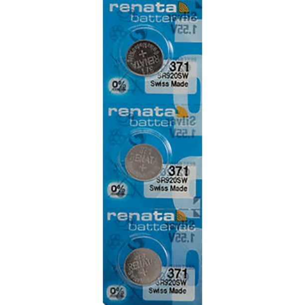 3 x Renata 371 Watch Batteries, SR920SW Battery Walmart.ca