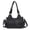 1black, variant on Hobo Bags for Women Vegan Leather Shoulder Purses and Handbags Ladies Roomy Tote Bags Purse with Crossbody Strap