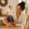 thumbnail image 6 of AZXY Scarecrow Fall Porch Goose Outfits for 23 Inch Lawn Statue, Costume for Plastic & Cement Goose Statue, Autumn Sculpture Accessory for Garden Yard Patio Front Porch Party Outdoor Decoration, 6 of 7