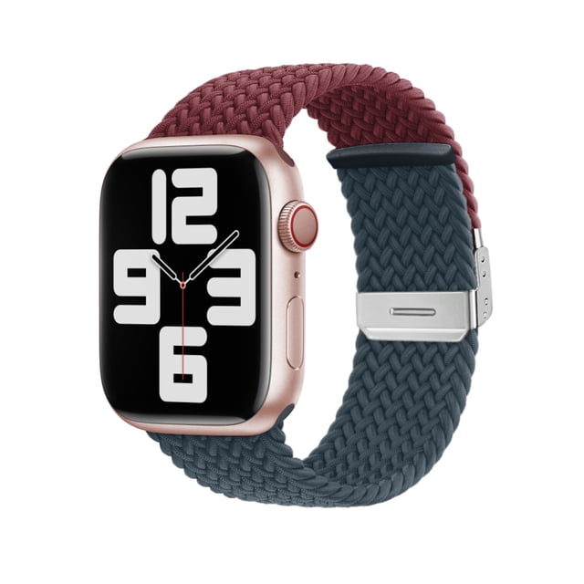 Correa Nylon Trenzado + Hebilla Unisex M / L 42-44-45-49 mm Para Apple Watch Compatible Con Todas Las Series