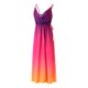 thumbnail image 3 of VISgogo, vestido de gasa con tirantes finos para mujer, vestido de fiesta con abertura sin mangas informal de verano degradado Multicolor VISgogo  moda, 3 of 9