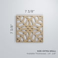 thumbnail image 3 of Ekena Millwork 7 3/8"W x 7 3/8"H x 1/4"T Extra Small Garland Decorative Fretwork Wood Wall Panels, Birch, 3 of 18