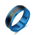 thumbnail image 1 of Anillo KAIYANG Acero de Titanio Cambio de Temperatura Inteligente Azul, 1 of 2