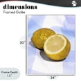 thumbnail image 4 of Stupell Industries Contemporary Glimmer Lemon on Blue White Framed Giclee Art, 24 x 30, by LISH Creative, 4 of 8