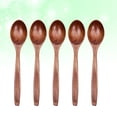 thumbnail image 1 of OUNONA Wooden Spoon Set 5Pack Serving Spoons Set for Tableware for Children, 1 of 8