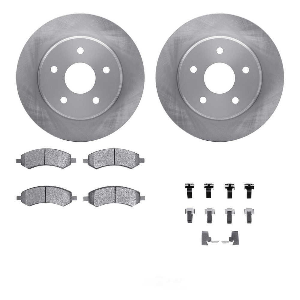 Dynamic Friction Company 6512-42105 DFC Rotors with 5000 Advanced Brake Pads includes Hardware