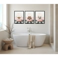 thumbnail image 2 of Kate and Laurel Sylvie Beaded Big Bear Retro Neon Sign Bath Vintage Framed Canvas Wall Art, 18x24 Beaded Black, Cute Animal Bathtub Art Set for Wall, 2 of 8
