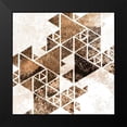 thumbnail image 2 of Allen, Kimberly 20x20 Black Modern Framed Museum Art Print Titled - Triangles in Copper 1, 2 of 5