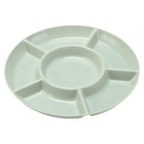 Hecteas Fruit Plate,Storage Tray,Food Storage Tray Nut Platter Candy Snacks Server Dish Divided Dried Fruit Snack Plate Serving Platter for Party(Plate 1Pc-Green)