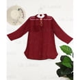 thumbnail image 6 of HAPPY BAY Women's Beachwear Swimsuit Coverups Summer Swim Beach Cover ups for Swimwear Women Bikini Dress Tops Cover up M Maroon, Solid, 6 of 6