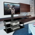 Mount it! TV Stand with Mount and Storage Shelves Entertainment