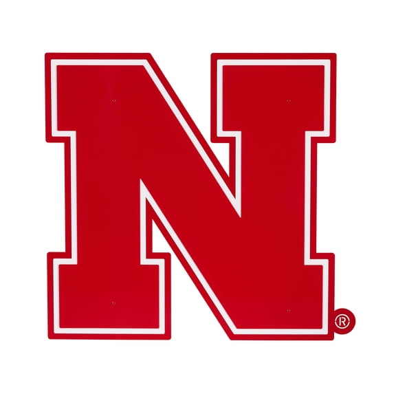 Nebraska Huskers 23" Layered Metal Wall Art Sign
