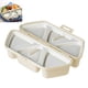 thumbnail image 1 of Molde para bolas de arroz de sushi EZLIFE 6 celdas 3 piezas caja bento triangular azul blanco, 1 of 7