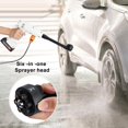 thumbnail image 4 of AQRS Electric Pressure Washer, 180W Portable Auto Cordless Electric Power Washer with 6-in-1 and Adjustable Nozzle 2 Batteries 1 Charger, for Fence, Car, Floor Watering, Vegetables, 4 of 7
