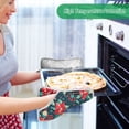thumbnail image 2 of Yayeee Pot Holders Kitchen Heat Resistant with Pocket 7"x9.8" Cotton Oven Cooking Hot Pads, Christmas Themed Leaves, 2 of 7