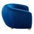 thumbnail image 3 of Modway Abundant Performance Velvet Armchair in Navy, 3 of 7