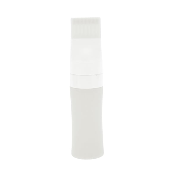 Unique Bargains 1 Pc Botella aplicadora reutilizable con peine para raíces para tocadores de baño 60ml Gris Silicona PP