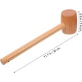 thumbnail image 2 of CATPAN Mini Wooden Hammer Wood Meat Mallet Tenderizer Pounder for Kitchen Crab Lobster Seafood Cracking Beef Chicken Marinating Prep Tool Cute Beating Gavel for Breakable Chocolate Heart, 2 of 9