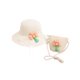 thumbnail image 1 of 56-58 cm circunferencia del sombrero protector solar femenino sombrero de paja y bolsa de paja conjunto con cuerda a prueba de viento lindo sombrero protector solar de salida, 1 of 5