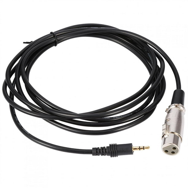 10FT Cable XLR A 3.5mm, Cable De Audio Para Micrófono XLR Hembra A Jack Macho Estéreo De 1/8" Con Contactos Dorados Para Mayor Claridad De Señal