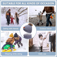 thumbnail image 5 of Gorros casuales de punto torcido para niños pequeños, gorros de esquí para bebés y niñas, y bufandas del mismo color Adepaton CPB-CJZ256-3, 5 of 5