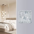 thumbnail image 5 of Dailycode Light Switch Plate Covers 3 Gang Wall Plate Plastics Outlet Covers for Kitchen Home Office Decor Elegant Vintage Flower on Grid, 5 of 8