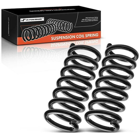 A-Premium 2Pcs Front Suspension Coil Spring Set Compatible with Dodge Ram 1500 1997 1998 1999, RWD, Replace# 52039055, 52039056