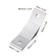 thumbnail image 2 of 10Pack 135 Degree Angle Aluminum Profile Corner Brackets Joint Connectors for 4040 Series (Silver Tone), 2 of 6