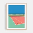 thumbnail image 2 of Tennis Court In The Desert - Illustration Unframed Wall Art Print 8 x 12 inches, 2 of 16