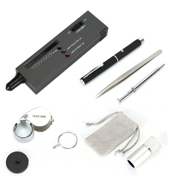 Kit de Prueba de Diamantes con Gem Tester y Digital Pocket Scale Joyeros de Alta precisión Equipo de Prueba Diamante de Alta precisión Probador de Joyas Joyero Profesional Ecomeon no