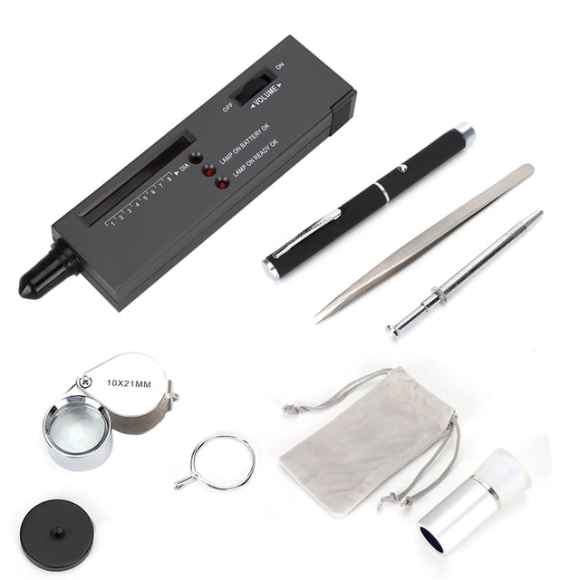 Kit de Prueba de Diamantes con Gem Tester y Digital Pocket Scale Joyeros de Alta precisión Equipo de Prueba Diamante de Alta precisión Probador de Joyas Joyero Profesional Ecomeon no