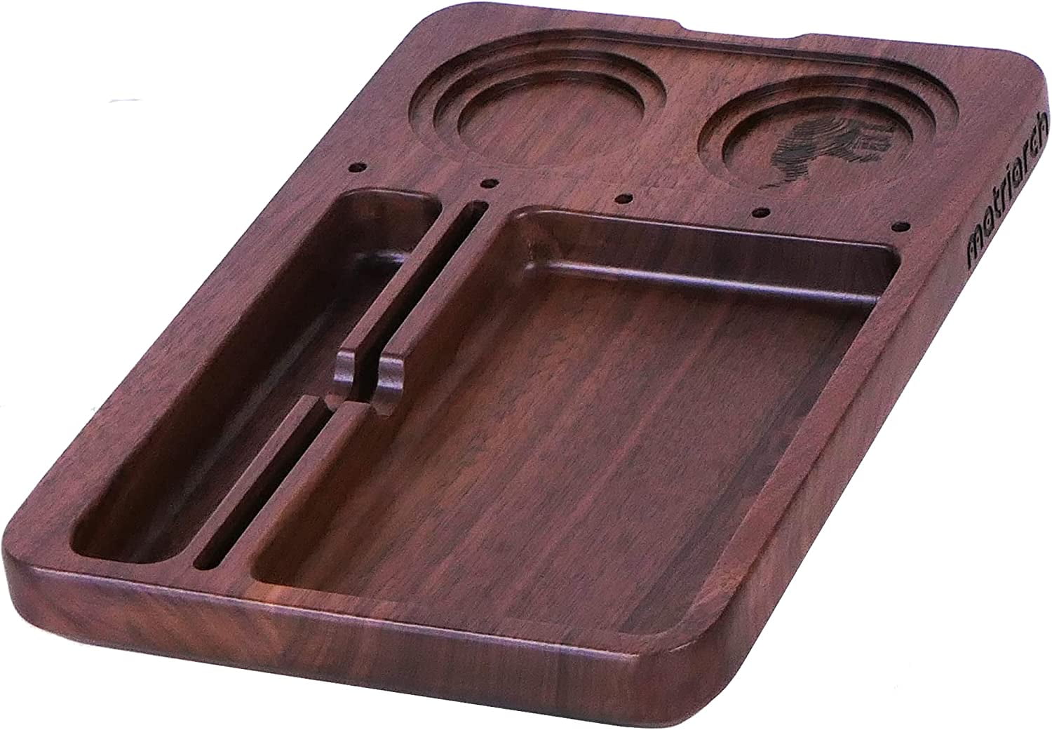 Custom hardwood rolling tray