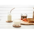 thumbnail image 3 of Wood Coasters for Drinks Tabletop Protection with Holder Set of 6, Acacia Wooden Coasters for Coffee Table Dining Table Desk Round with Non-Slip Pad Cup Coasters for Home Office, 3 of 8
