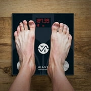 WAVE Smart Digital Bathroom Weight Fat Scale Body BMI Mobile Fitbit Bluetooth